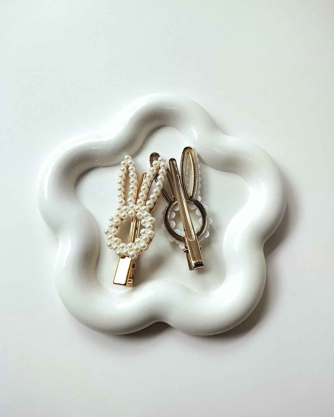 Pearl Bunny Hair Clips (Pack of 2)