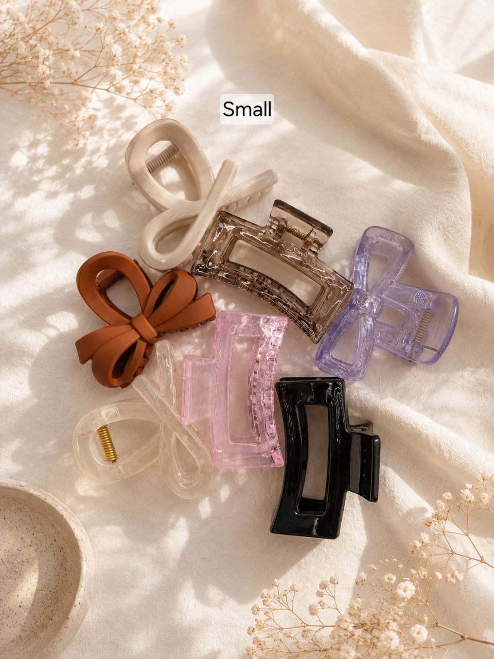 Hair Claw Combo Set (Assorted Pack of 6 Claws)