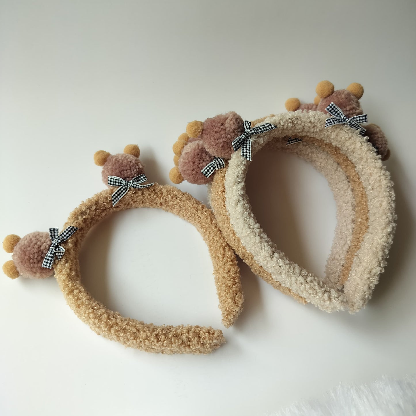 Hairband Teddy Bow Fleece