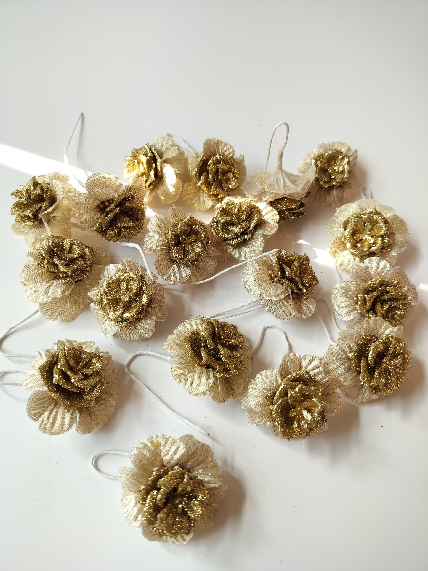 Hair Bun Pin Gloden Flower (Pack of 6)