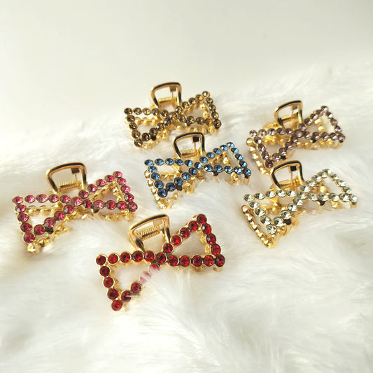 Color Stud Bow Claw (Pack of 2)