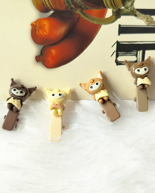 Little Ember Hair Clips (1 Set of 4 Clips)
