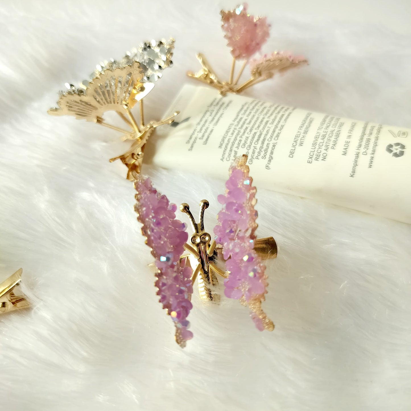 Glitter Butterflying Hair Clips (Pack of 2)