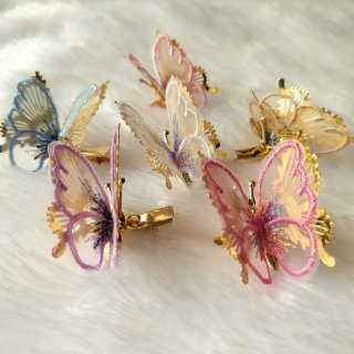 Embellished Butterflying Hair Clips (Pack of 2)