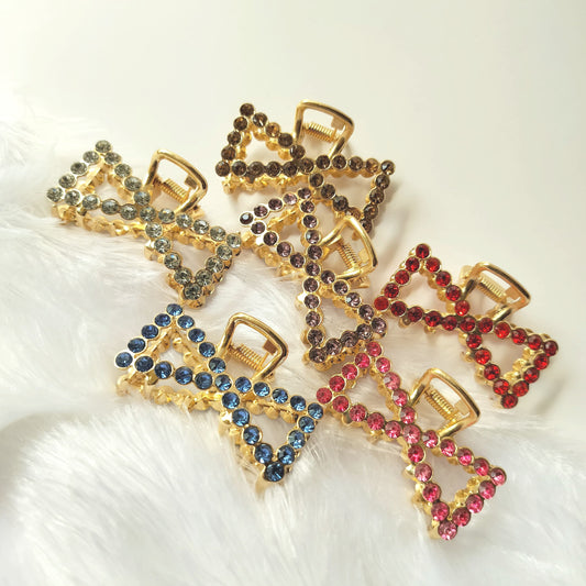 Color Stud Bow Claw (Pack of 2)