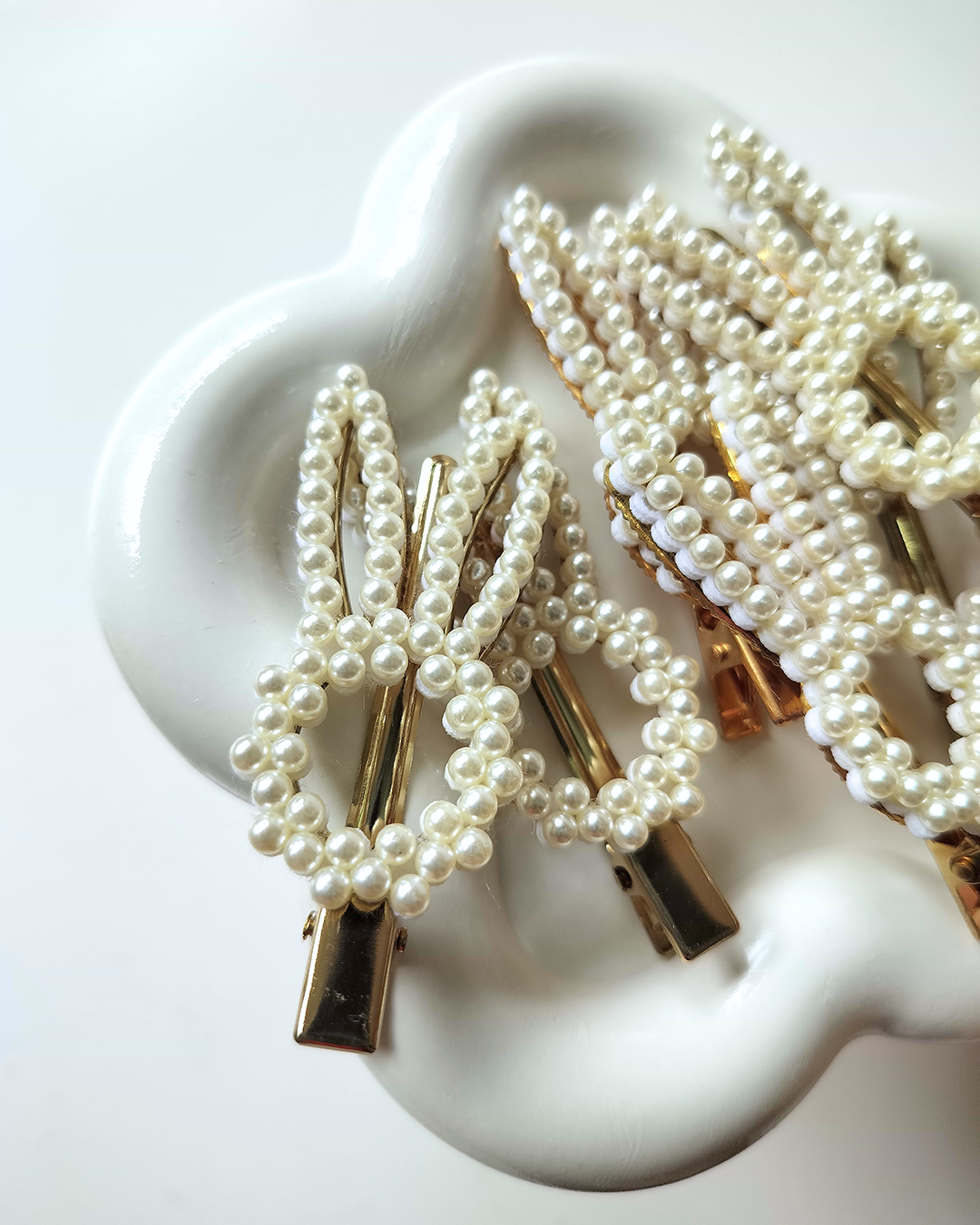 Pearl Bunny Hair Clips (Pack of 2)