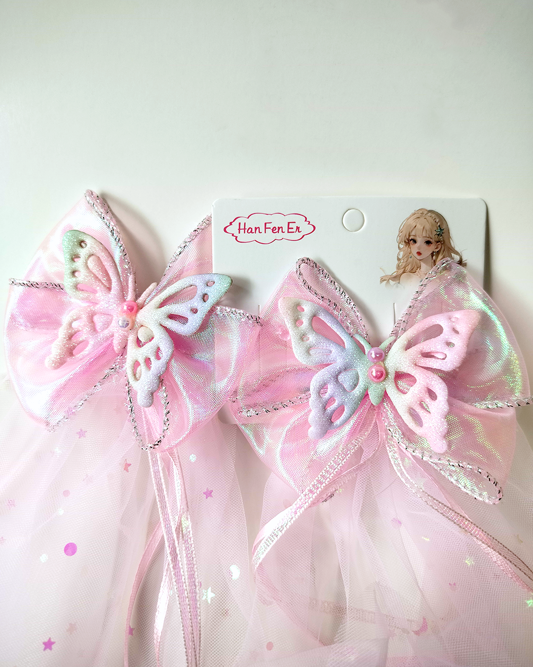 Princess Butterfly Bow Clip