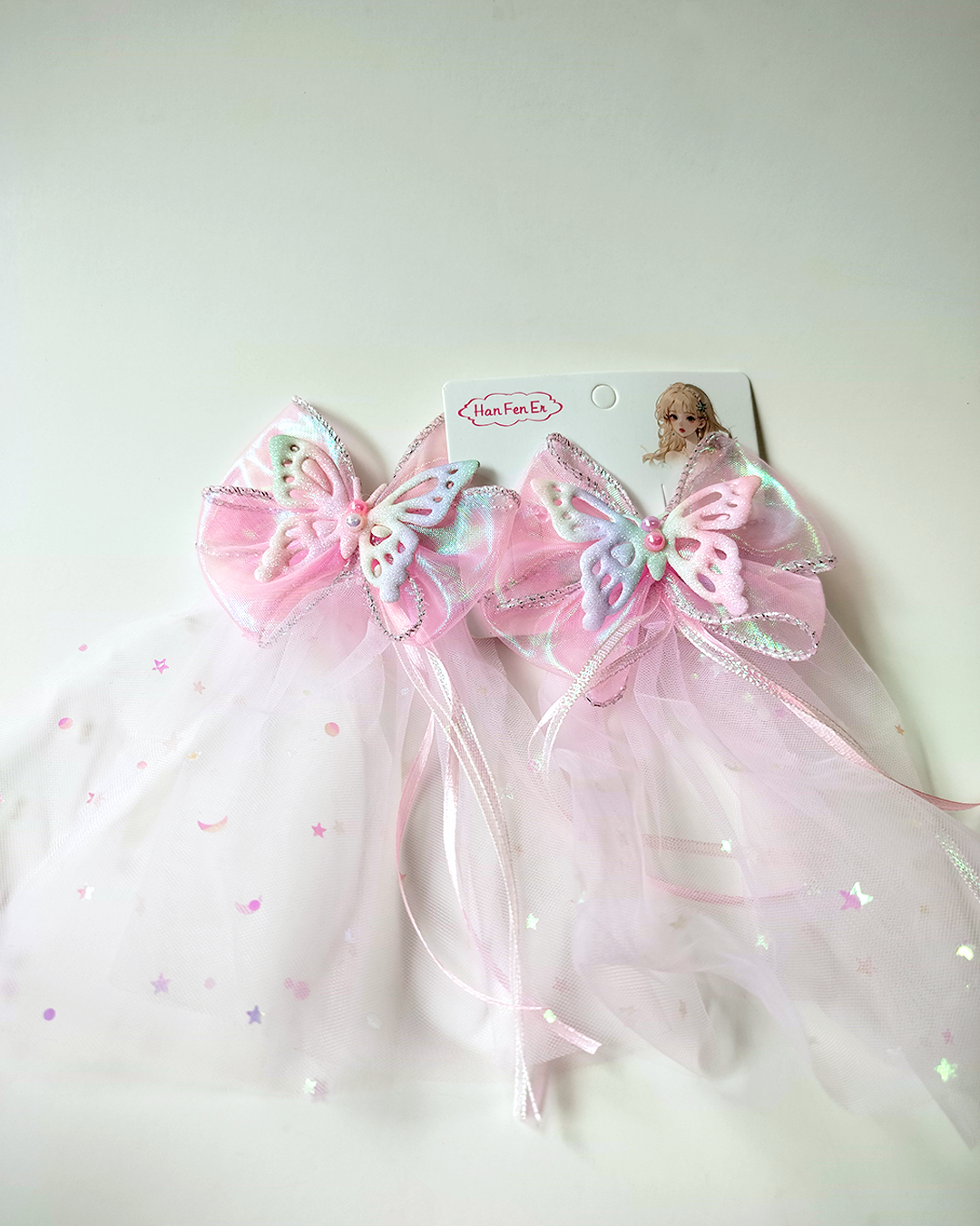 Princess Butterfly Bow Clip