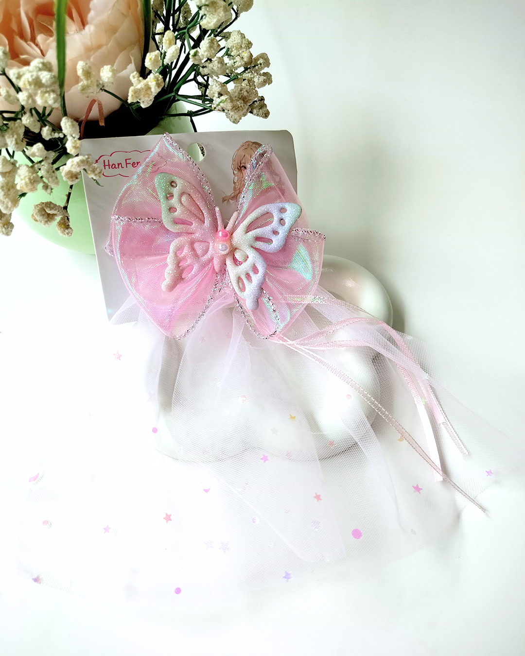 Princess Butterfly Bow Clip