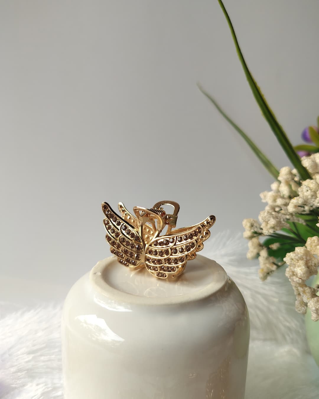 Claw Butterfly Golden Studs