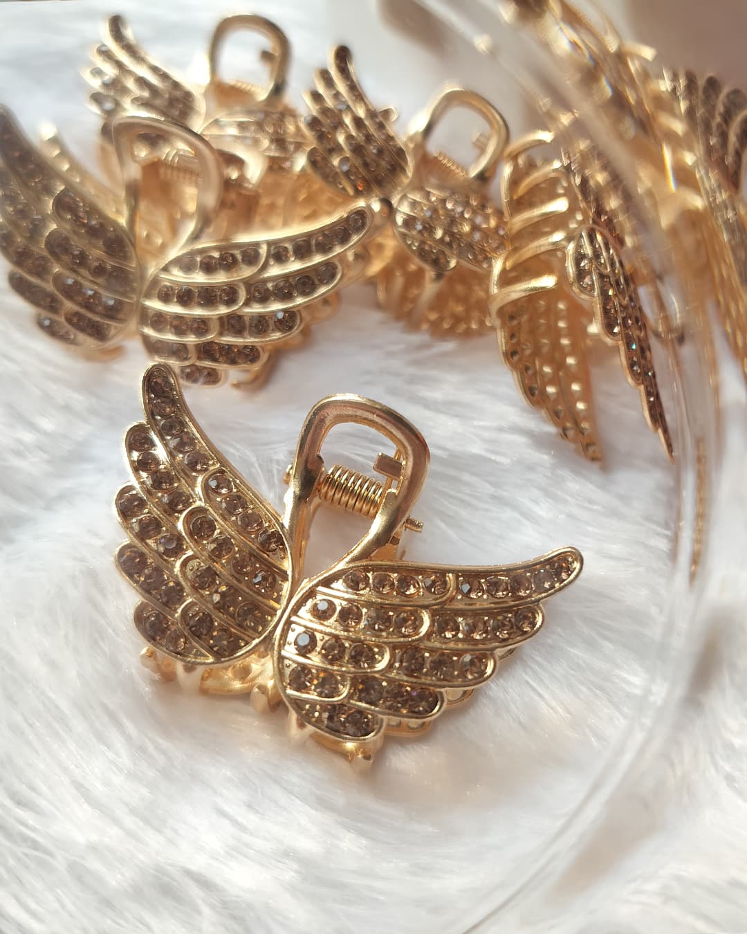 Claw Butterfly Golden Studs