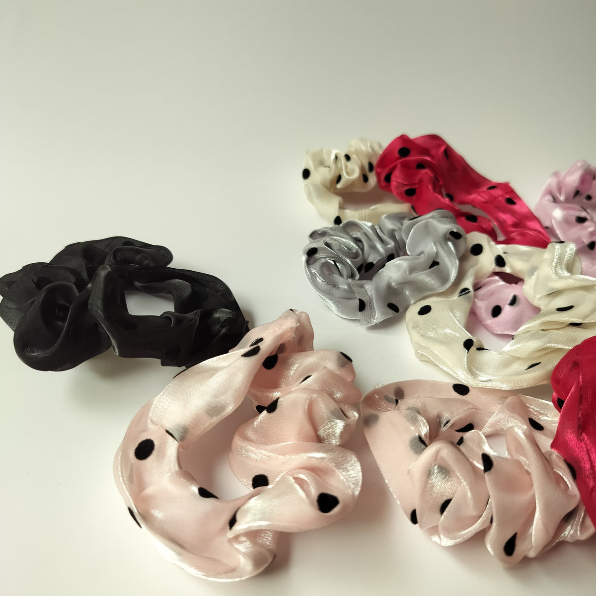 Organza Polka Hair Tie