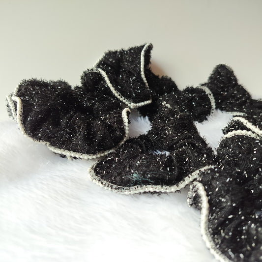 Scrunchy Black Shimmer Pearl