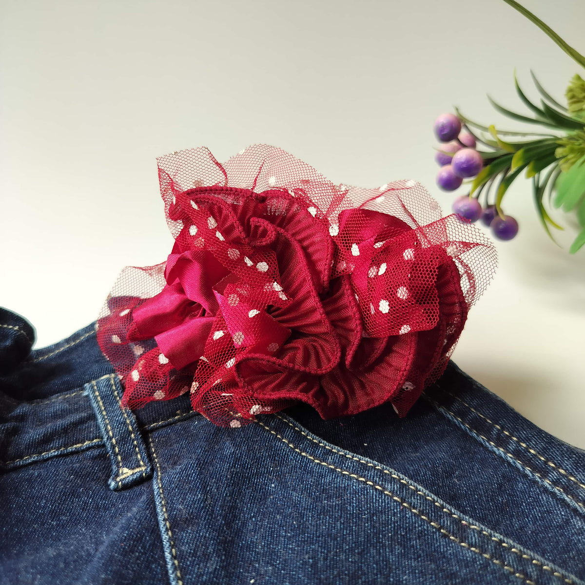 Scrunchy Polka Net (Pack of 2)