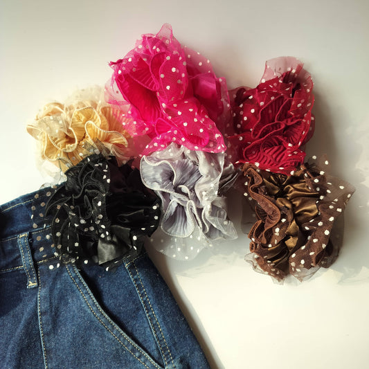 Scrunchy Polka Net (Pack of 2)