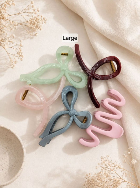 Hair Claw Combo Set (Assorted Pack of 6 Claws)