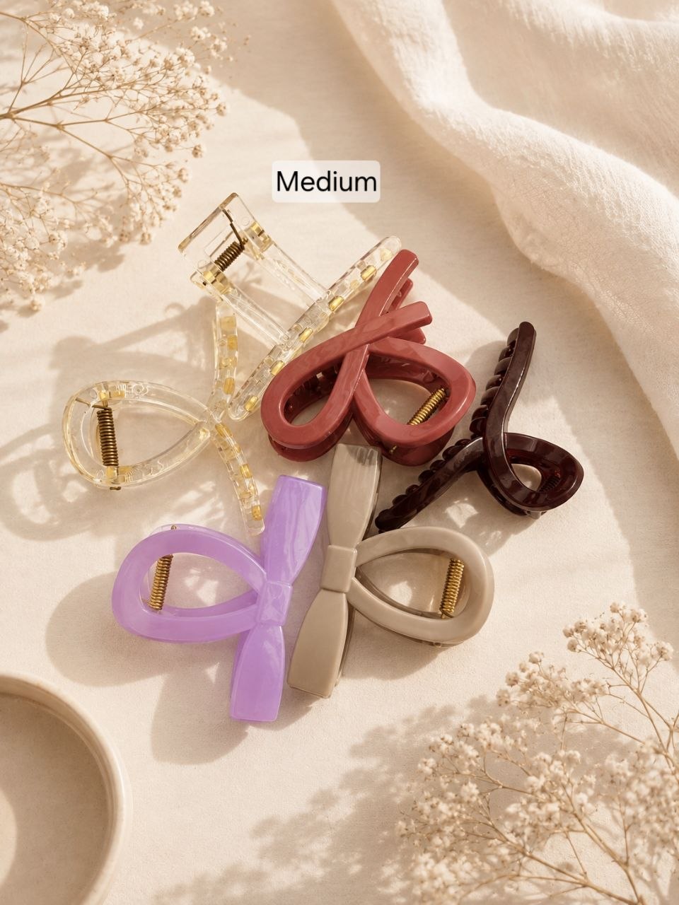 Hair Claw Combo Set (Assorted Pack of 6 Claws)
